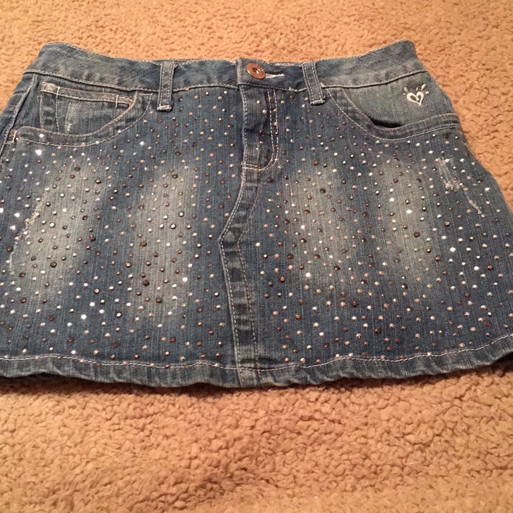 Justice Jeans Studded Skorts Size 14R